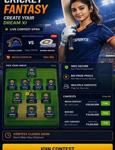 Dream77 (dream 77) fantasy cricket & matchday visual 3